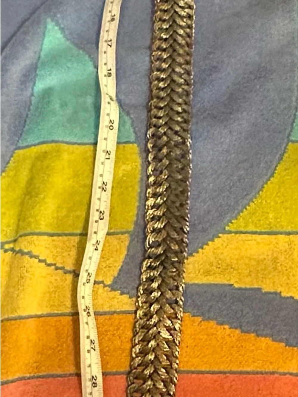 Vintage Braided Gold Tone Waist Chain Belt - Women Accessories